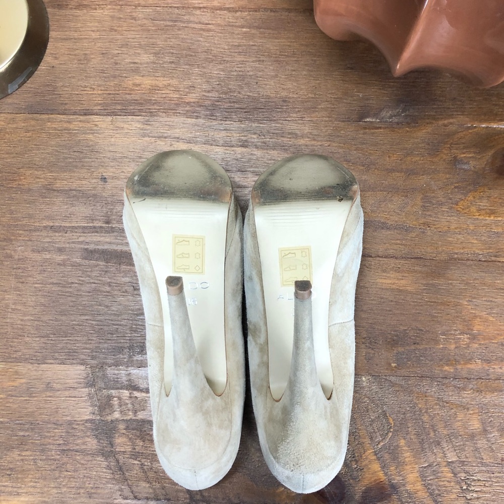 Aldo Tan Suede Platform Heels - Picture 7 of 8